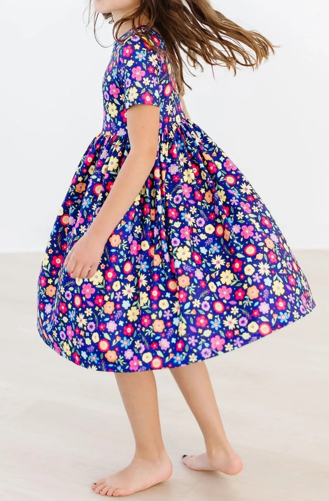 Pick a Posy S/S Pocket Twirl Dress - Mila & Rose ® - Flyclothing LLC