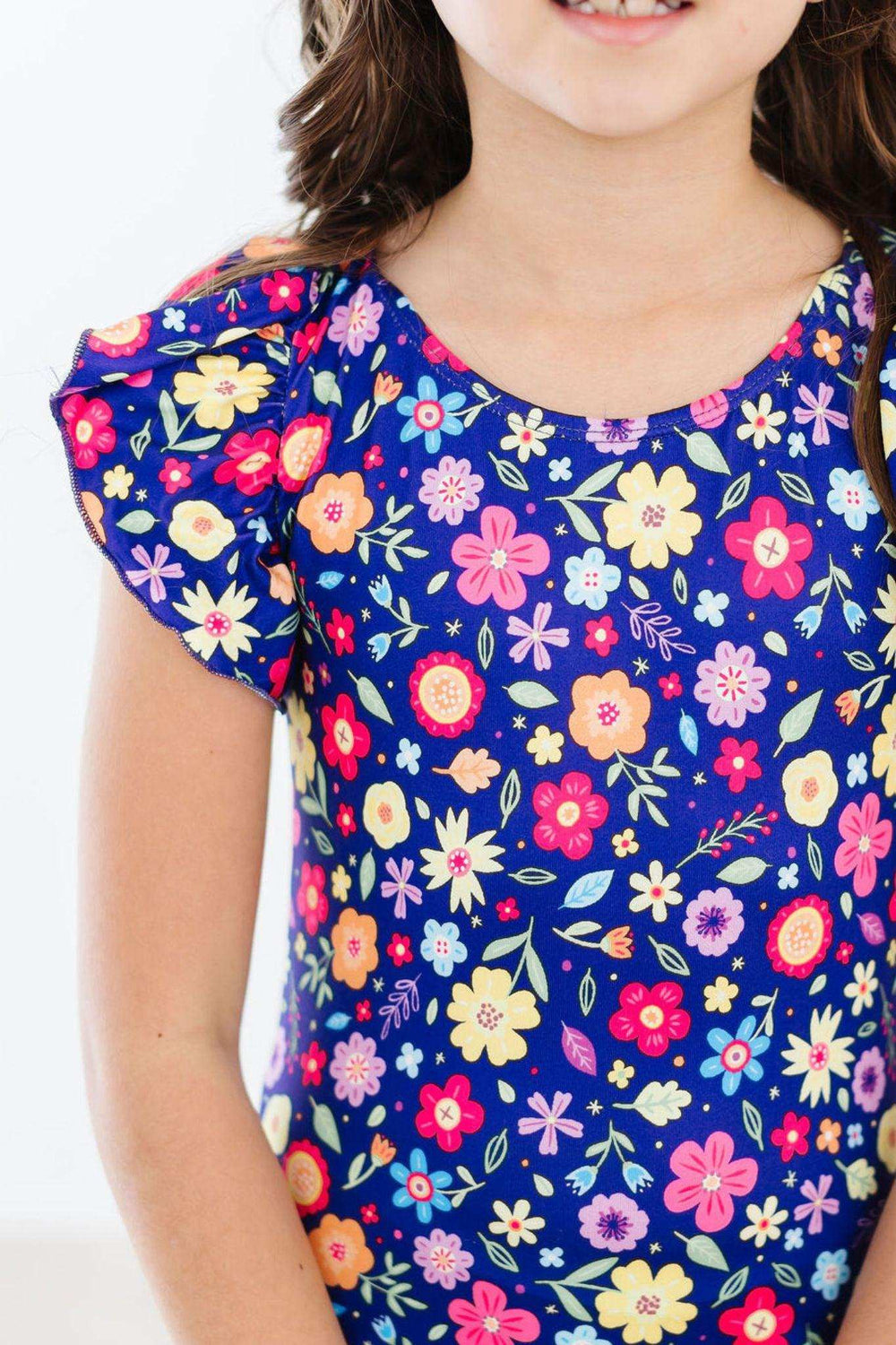 Pick a Posy S/S Flutter Sleeve Leotard - Mila & Rose ® - Flyclothing LLC