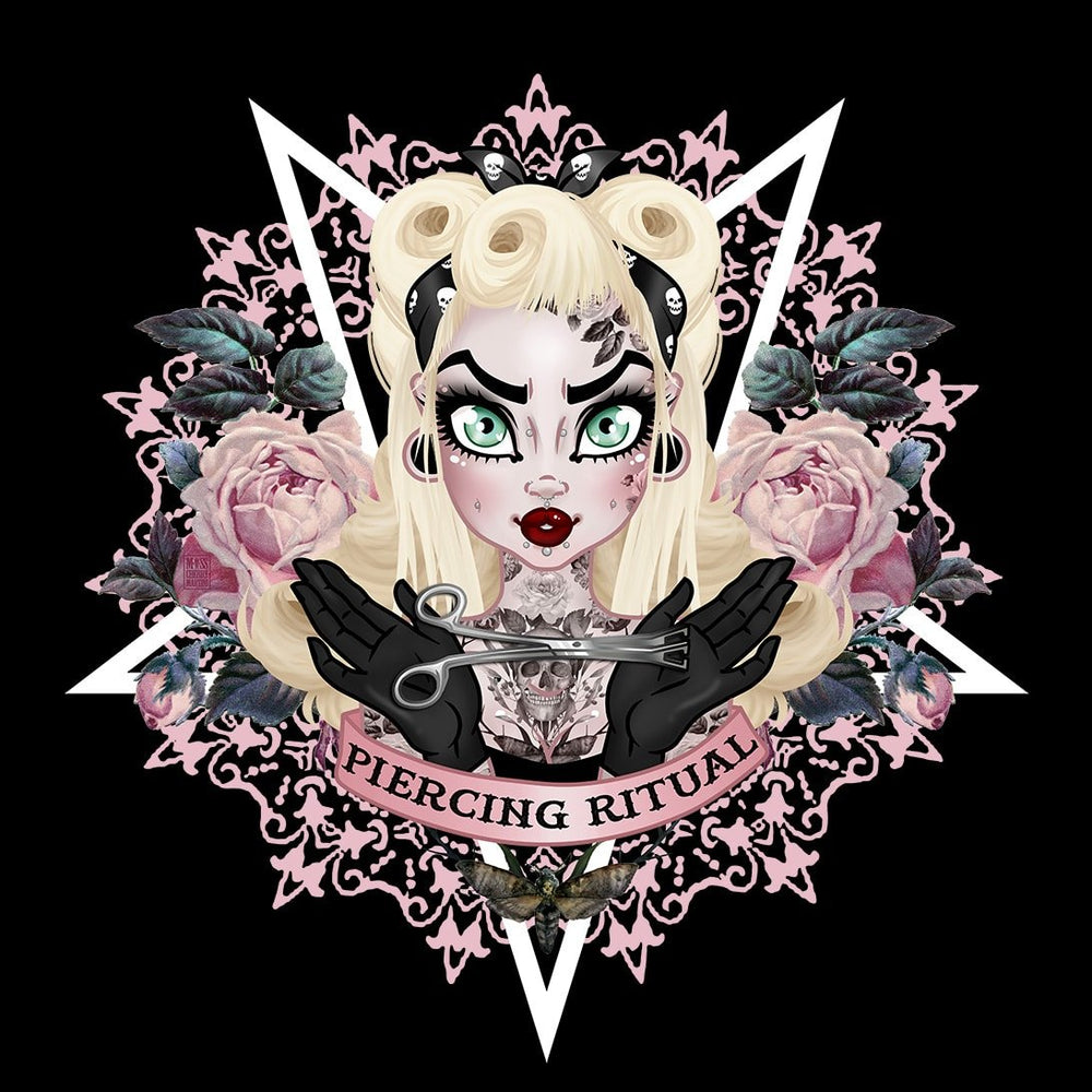 Black Market Art Company Piercing Ritual Print