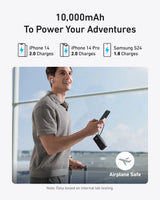 Anker Power Bank (10K, Fusion, Built-In Cable) - Anker - Flyclothing LLC