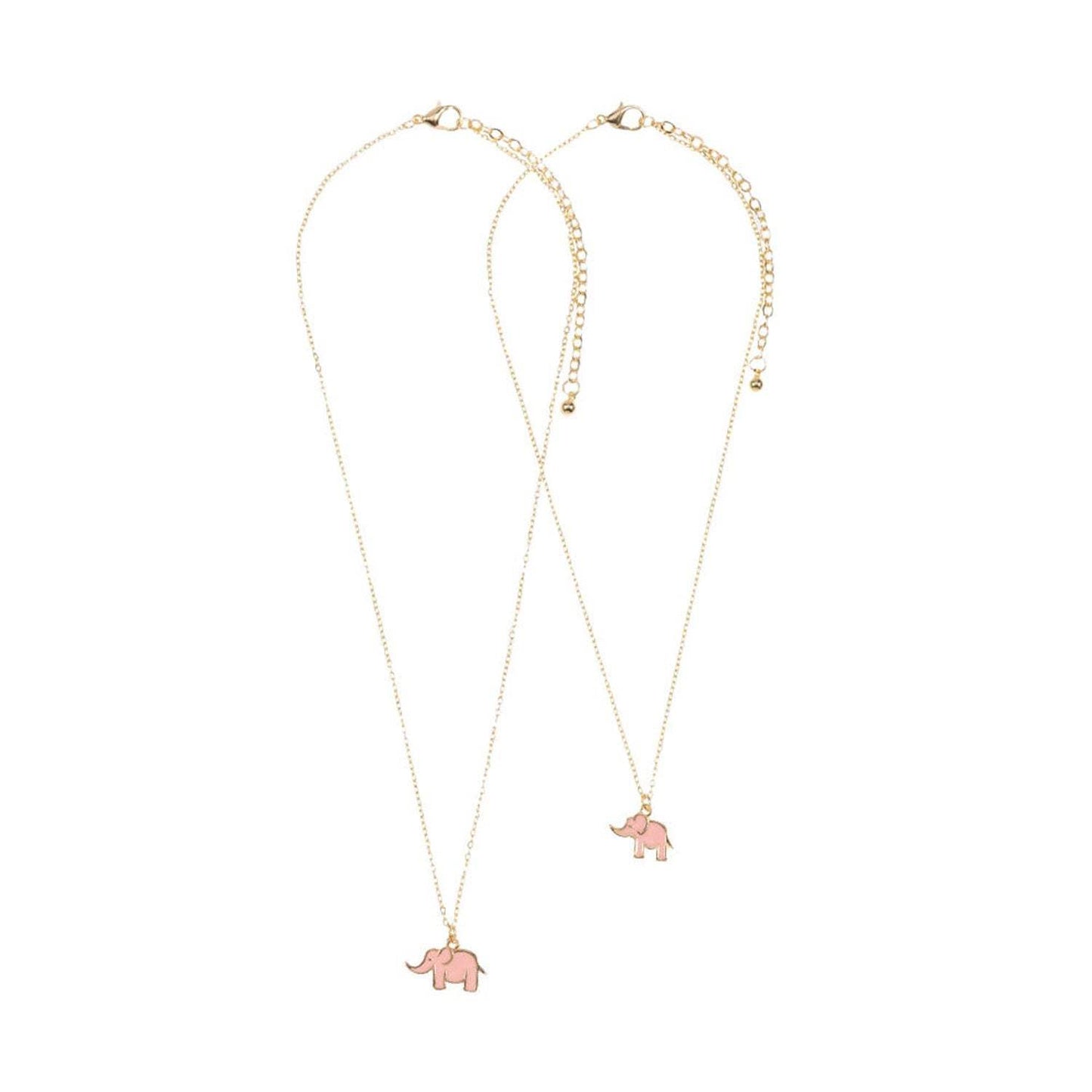 2PCS Enamel Elephant Pendant Moms and Kids Set Necklaces - Madeline Love - Flyclothing LLC