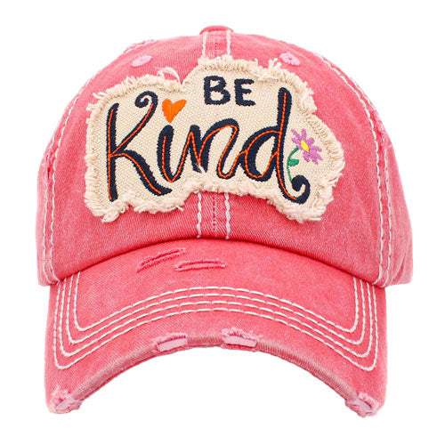BE Kind Message Vintage Baseball Cap - Madeline Love - Flyclothing LLC