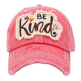 BE Kind Message Vintage Baseball Cap - Madeline Love - Flyclothing LLC