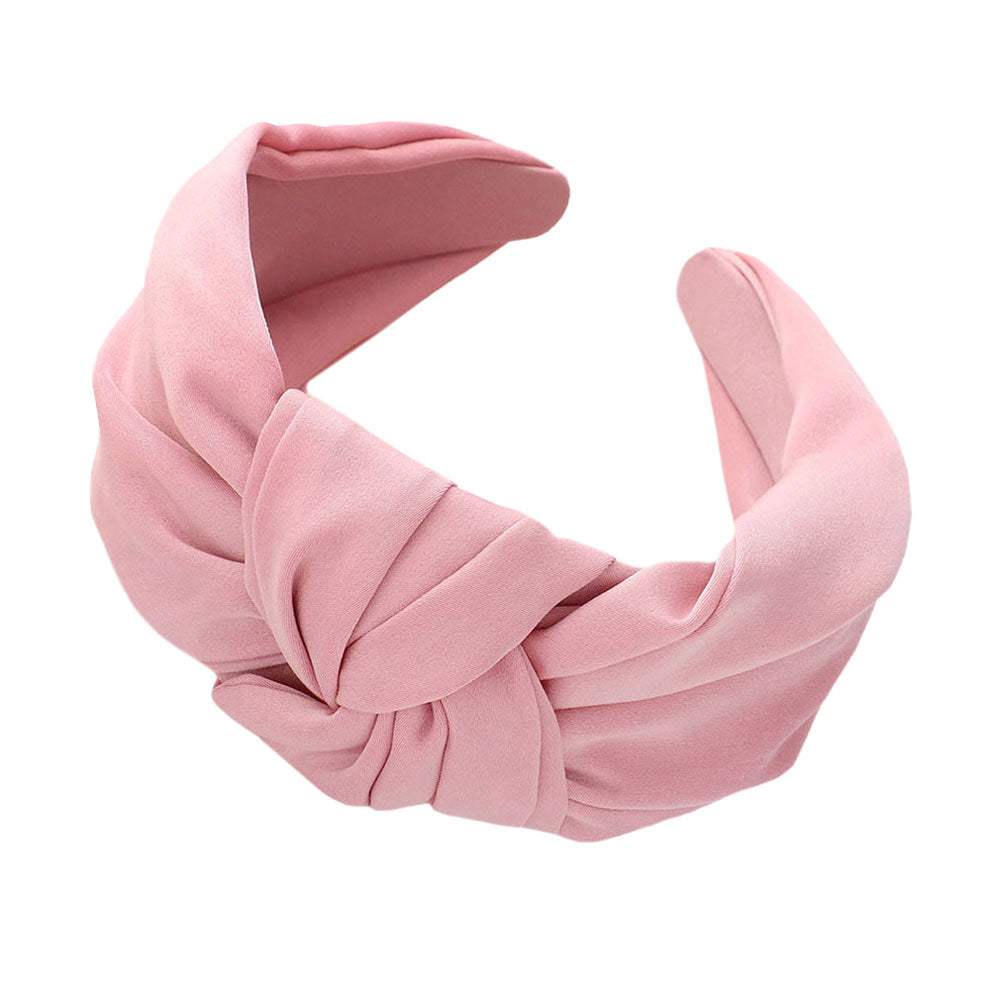 Beautiful Solid Knot Burnout Headband - Madeline Love - Flyclothing LLC