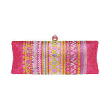 Bling Aztec Print Evening Clutch Bag - Madeline Love - Flyclothing LLC