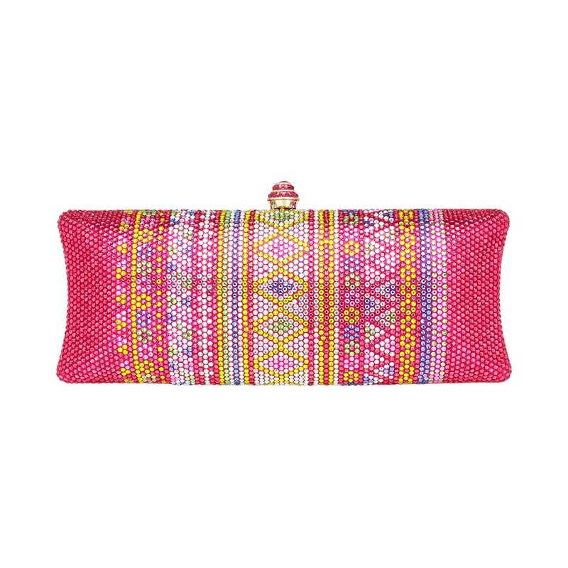 Bling Aztec Print Evening Clutch Bag - Madeline Love - Flyclothing LLC