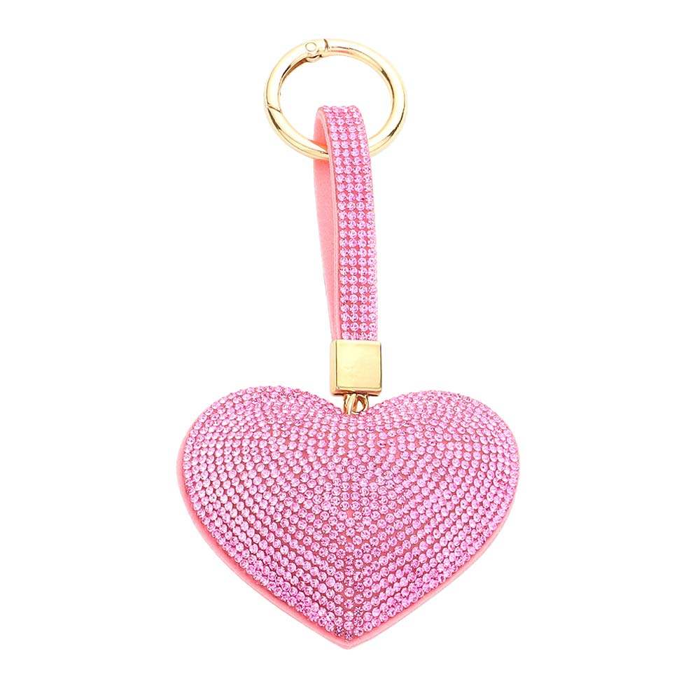 Bling Heart Bag Charm Key Chain - Madeline Love - Flyclothing LLC