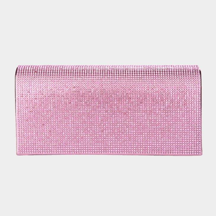 Bling Solid Evening Clutch Crossbody Bag - Madeline Love - Flyclothing LLC