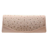 Bling Solid Rectangle Evening Clutch Crossbody Bag - Madeline Love - Flyclothing LLC