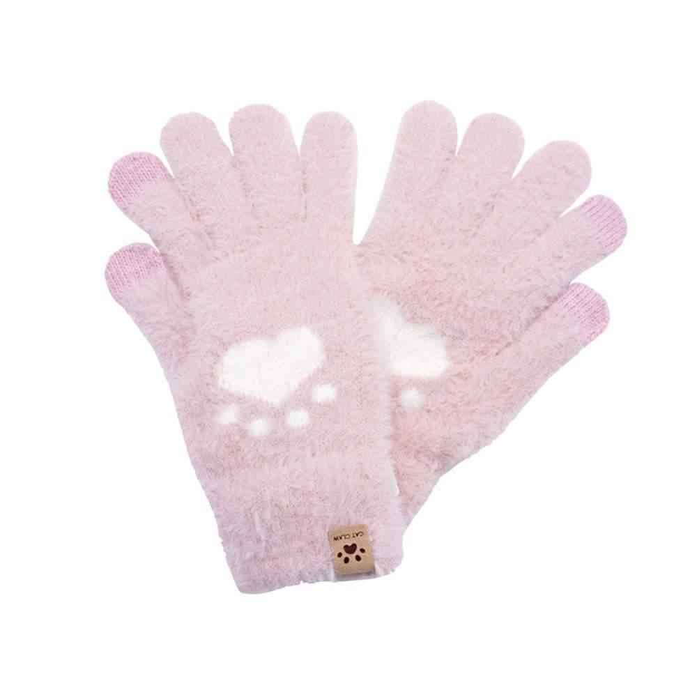 Cat Paw Pointed Smart Touch Gloves - Madeline Love - Flyclothing LLC