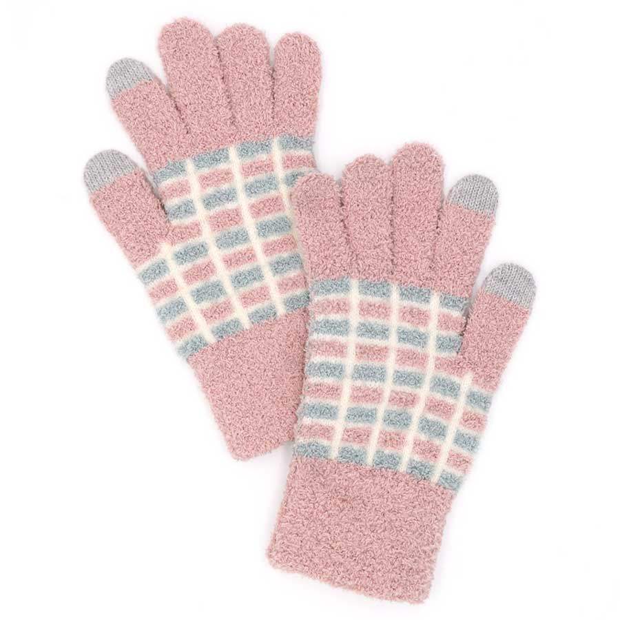 Cozy Colorblocked Smart Touch Gloves - Madeline Love - Flyclothing LLC