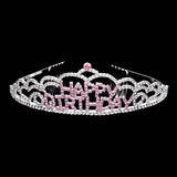Crystal Rhinestone Happy Birthday Party Tiara - Madeline Love - Flyclothing LLC