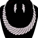 Crystal Rhinestone Round Collar Necklace - Madeline Love - Flyclothing LLC