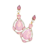 Crystal Rhinestone Teardrop Evening Earrings - Madeline Love - Flyclothing LLC