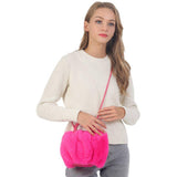 Faux Fur Tote Crossbody Bag - Madeline Love - Flyclothing LLC