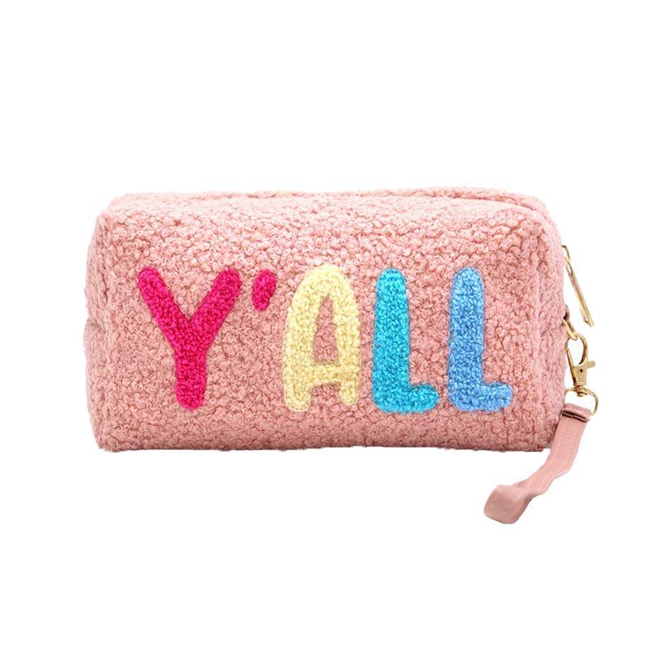Faux Fur Yall Pouch With Wristlet - Madeline Love - Flyclothing LLC