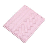 Faux Leather Basket Weave Card Holder Wallet - Madeline Love - Flyclothing LLC