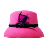 Feather Pointed Felt Hat - Madeline Love - Flyclothing LLC