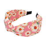 Flower Patterned Twisted Headband - Madeline Love - Flyclothing LLC