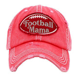 Football Mama Vintage Baseball Cap - Madeline Love - Flyclothing LLC
