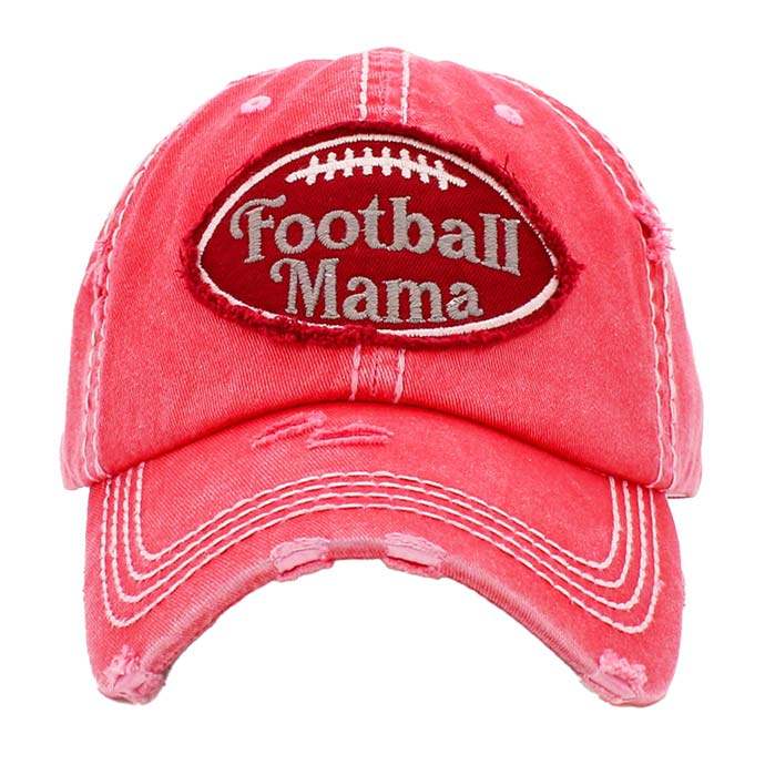 Football Mama Vintage Baseball Cap - Madeline Love - Flyclothing LLC