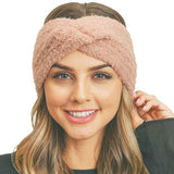 Fuzzy Twisted Headband Earwarmer Earmuff - Madeline Love - Flyclothing LLC