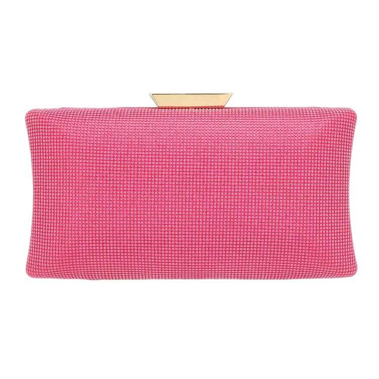 Glittered Rectangle Evening Clutch Crossbody Bag - Madeline Love - Flyclothing LLC