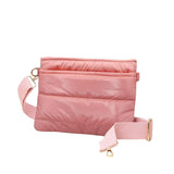 Glossy Solid Puffer Crossbody Bag - Madeline Love - Flyclothing LLC