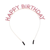 Happy Birthday Crystal Rhinestone Headband - Madeline Love - Flyclothing LLC