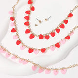 Heart Sequin Station Jewelry Set - Madeline Love - Flyclothing LLC
