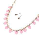 Heart Sequin Station Jewelry Set - Madeline Love - Flyclothing LLC