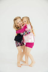 Pink Iridescent Puffer Vest - Mila & Rose ® - Flyclothing LLC