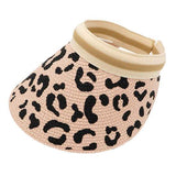 Leopard Patterned Visor Hat - Madeline Love - Flyclothing LLC