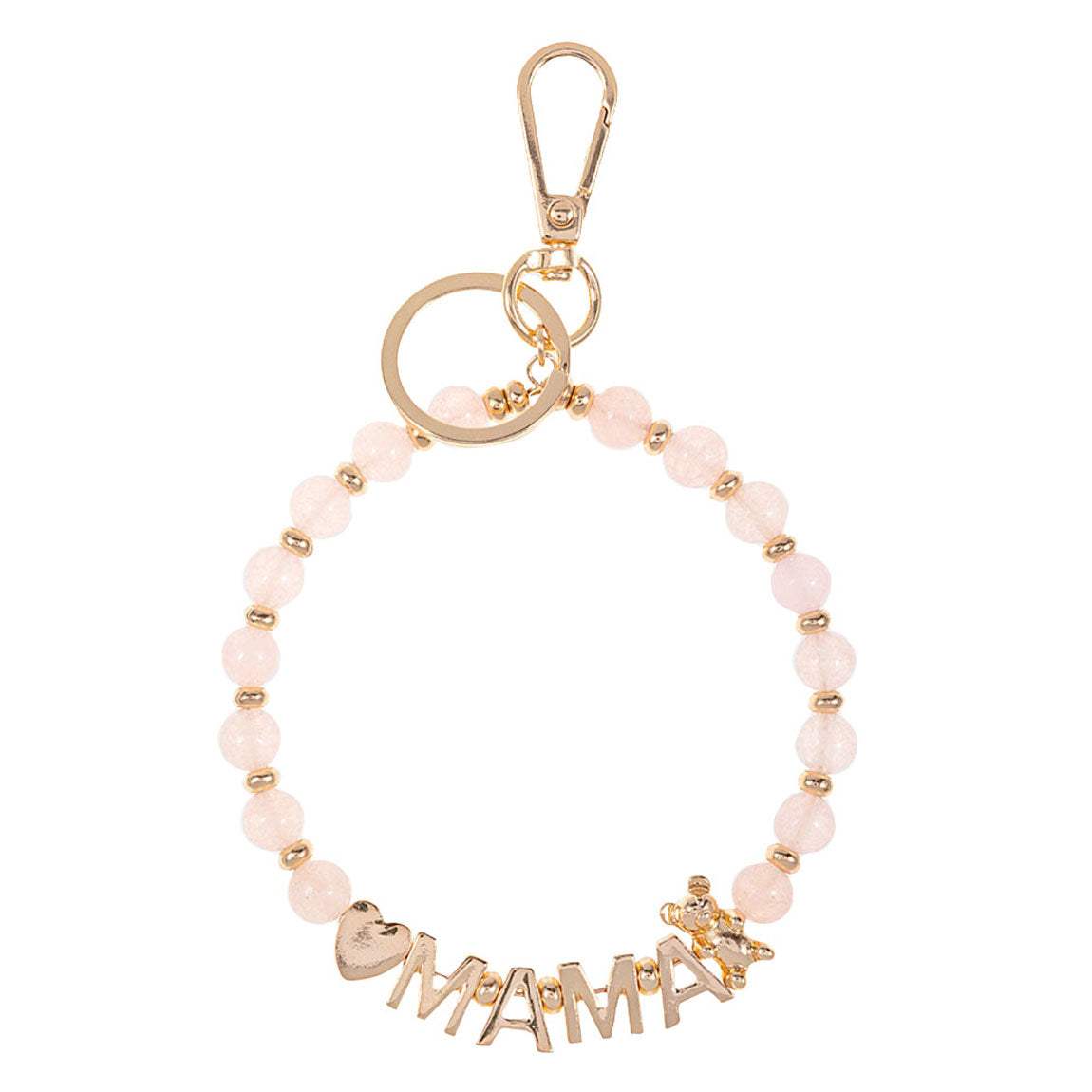 Mama Message Heart Bear Pointed Precious Key Chain Bracelet - Madeline Love - Flyclothing LLC