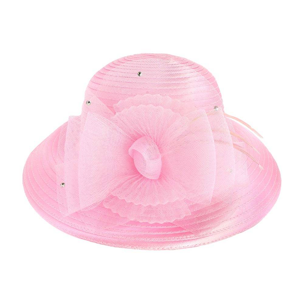 Mesh Bow Dressy Hat - Madeline Love - Flyclothing LLC