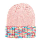 Multi Color Band Fleece Beanie Hats - Madeline Love - Flyclothing LLC