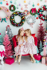 Pink Nutcracker 3/4 Sleeve Pocket Twirl Dress - Mila & Rose ® - Flyclothing LLC