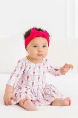 Pink Nutcracker 3/4 Sleeve Twirl Bodysuit - Mila & Rose ® - Flyclothing LLC