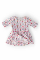 Pink Nutcracker 3/4 Sleeve Twirl Bodysuit - Mila & Rose ® - Flyclothing LLC