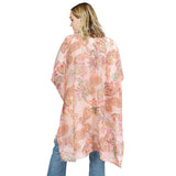 Paisley Patterned Cover Up Kimono Poncho - Madeline Love - Flyclothing LLC
