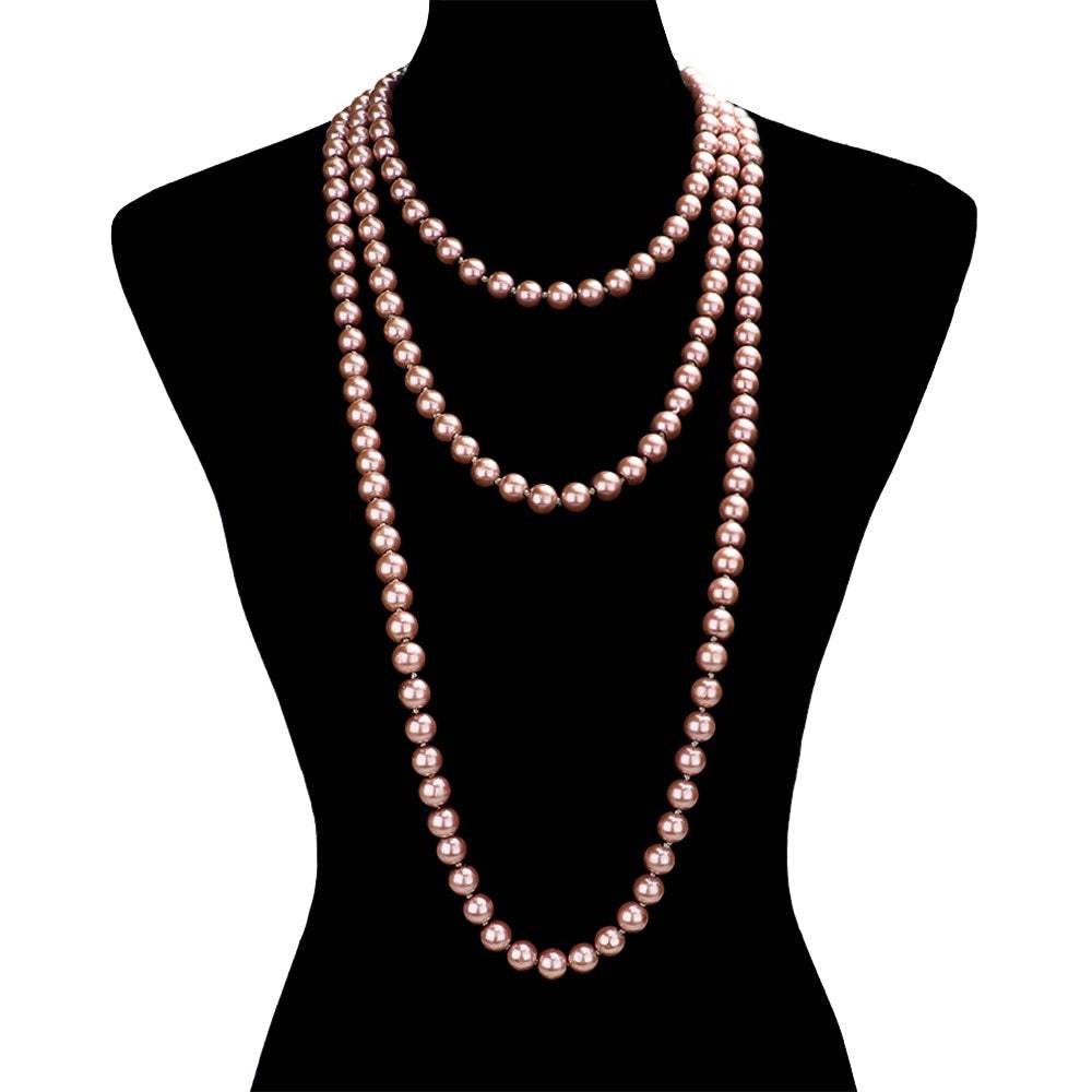 Pearl Long Necklace - Madeline Love - Flyclothing LLC
