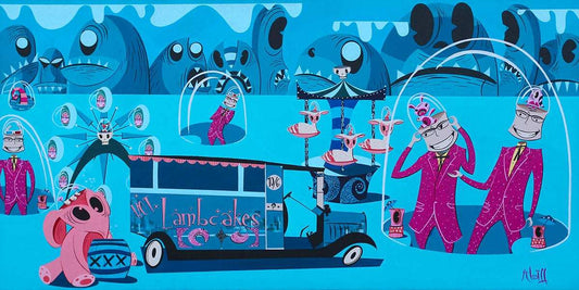 Black Market Art Company Pink Phoenix& on Parade Print - Black Market Art Company - Flyclothing LLC