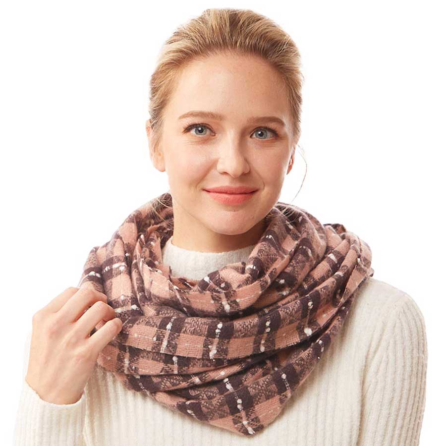 Plaid Check Infinity Super Soft Scarf - Madeline Love - Flyclothing LLC