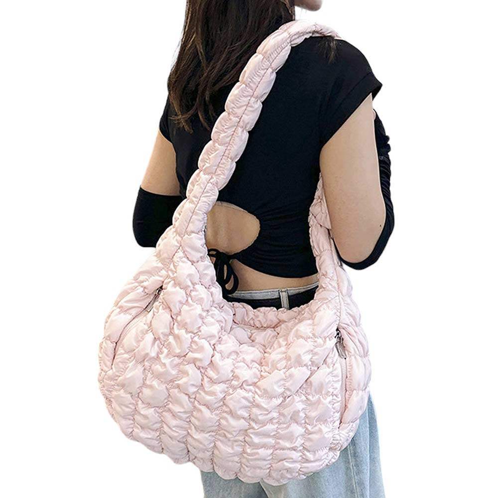 Quilted Puffer Shoulder Crossbody Bag Cloud Bag - Madeline Love - Flyclothing LLC