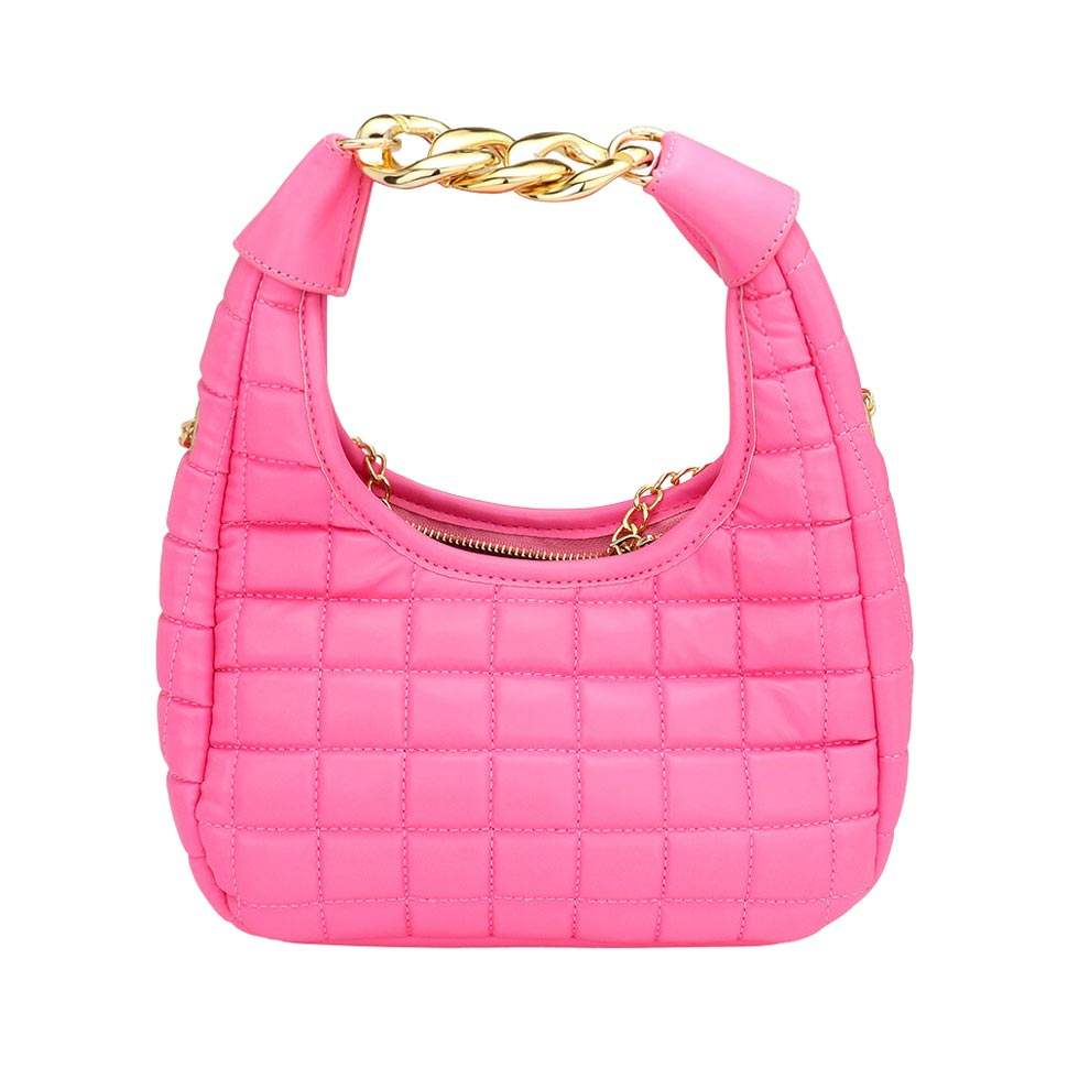 Quilted Soft Tote Crossbody Bag - Madeline Love - Flyclothing LLC