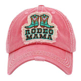 Rodeo Mama Message Western Boots Vintage Baseball Cap - Madeline Love - Flyclothing LLC