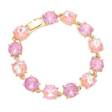 Round Stone Link Evening Bracelet - Madeline Love - Flyclothing LLC