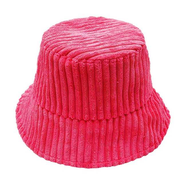 Solid Corduroy Bucket Hat - Madeline Love - Flyclothing LLC