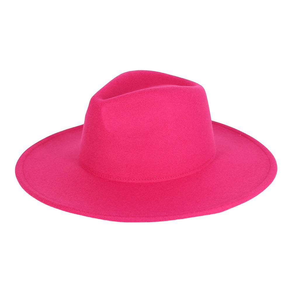 Solid Felt Fedora Panama Hat - Madeline Love - Flyclothing LLC