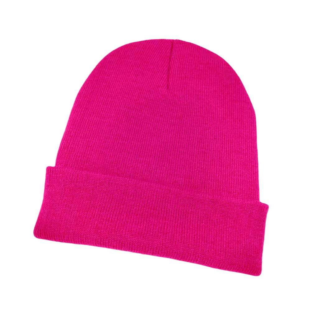 Solid Knit Beanie Hat - Madeline Love - Flyclothing LLC